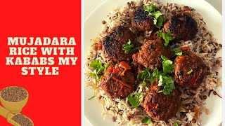 Mujadara Rice with Kababs My Style | Rice with Brown lentils | Mumtaz Hasham