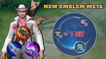 CLINT BEST RECOMENDED EMBLEM ! ONE SHOT ONE KILL - Mobile Legends