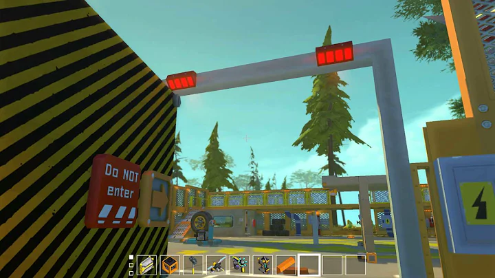 【ScrapMechanic】easy build automatic heavy door