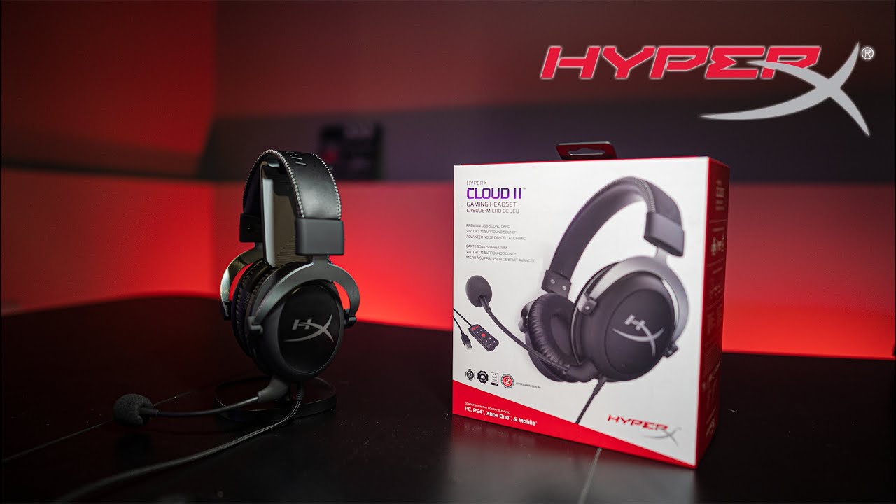 HyperX Cloud II Gaming Headset with 7.1 Virtual Surround Sound - Red 