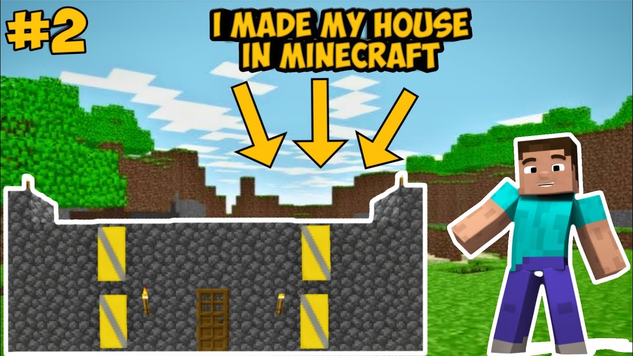 I Made My House Minecraft PE #2 Gameplay In Hindi || Hindustan Gamer ...