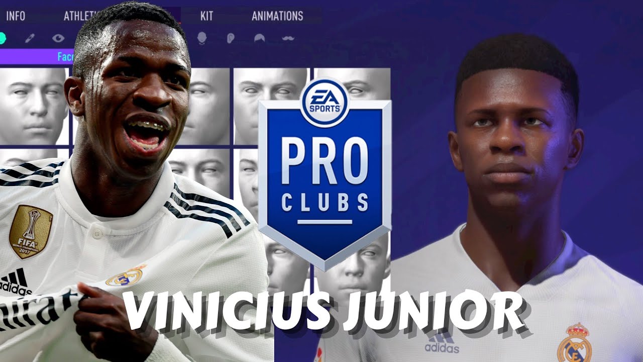 FIFA 21 Vinicius Jr Pro Clubs Creation
