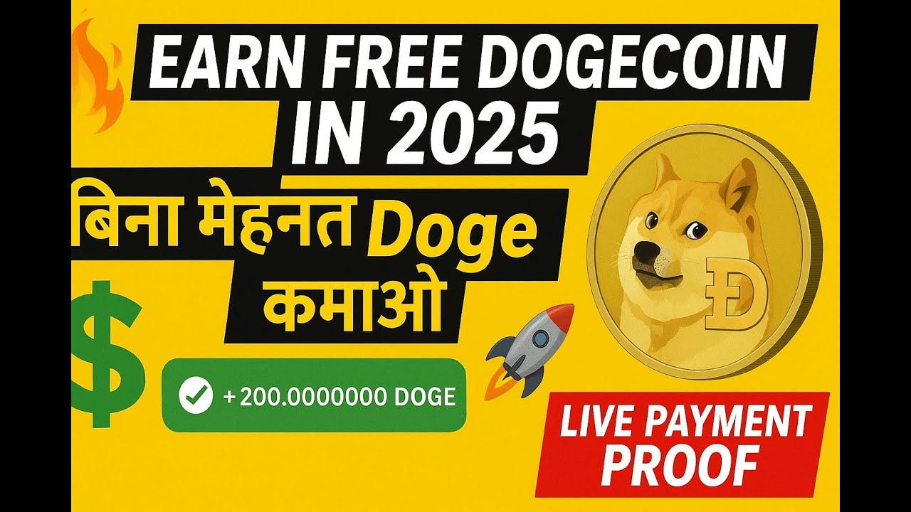 🔥 Earn Free Dogecoin In 2025 💰 बिना मेहनत रोजाना Doge कमाओ | Live Payment Proof 🚀