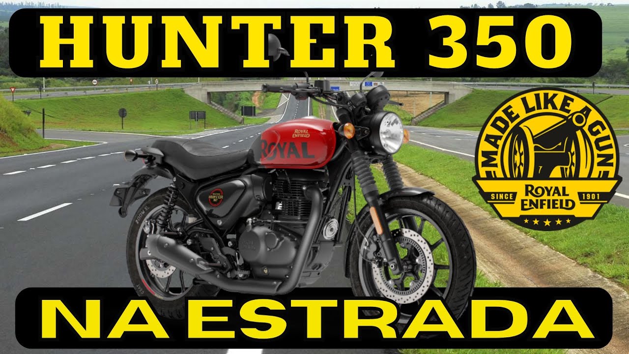 Hunter 350 na pista com Top Speed