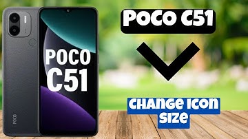 Change icon size || Icon size settings || How to change icon size POCO C51