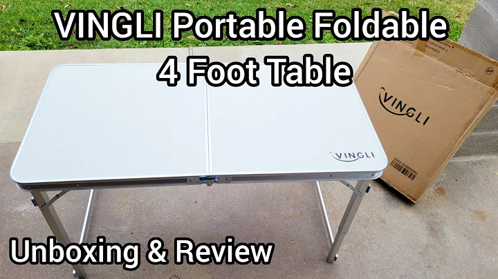 Vingli Portable Foldable 4 Foot Table For Indoor/Outdoor Use Review