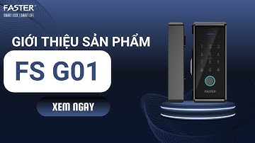 Khoá thông minh Faster - khoá cửa kính cường lực FSG01 BL