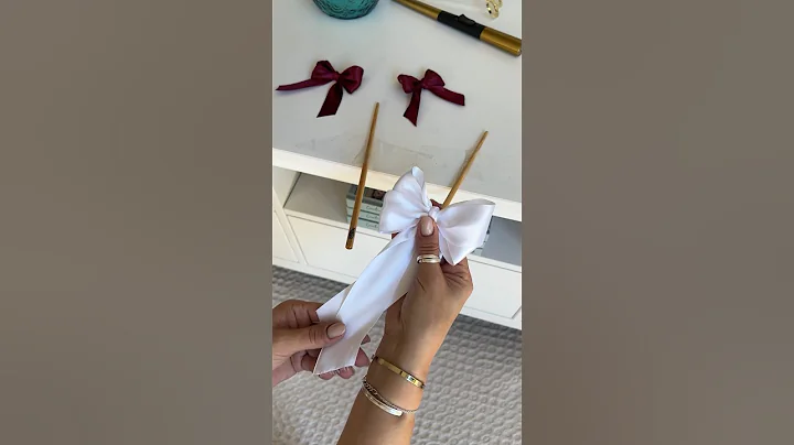 How to make a bow using ribbon xx #craft #diy #diycrafts