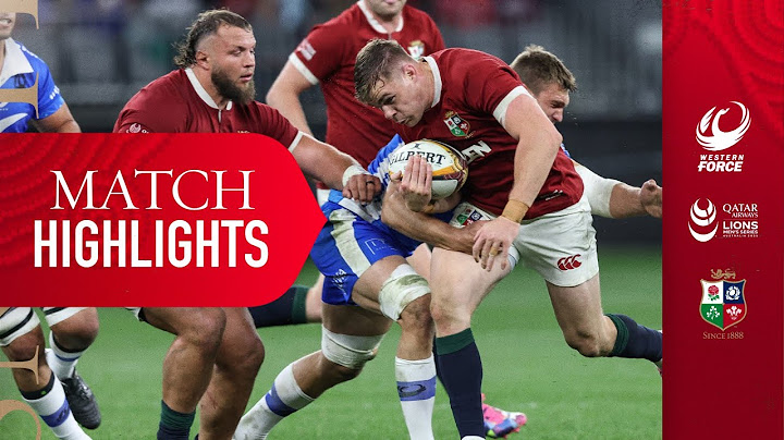 British & Irish Lions Vs. Western Force | Highlights