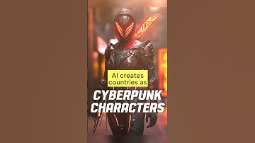 AI creates Countries as Cyberpunk Characters 👾  #midjourney #midjourneyai #edit