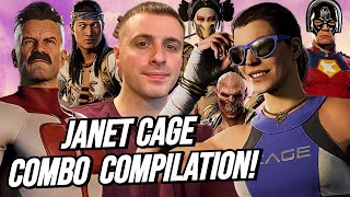 JANET CAGE (KAMEO) COMBO COMPILATION: MORTAL KOMBAT 1!