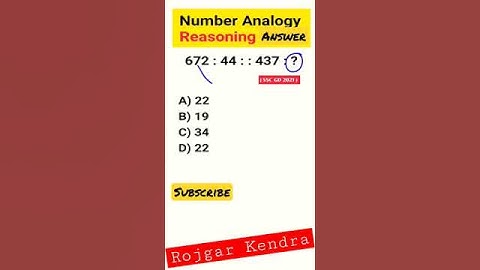 Reasoning ka New Concept / Missing Number Rojgar Kendra SSC GD by Rohit Sir