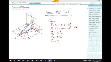 ENGR 213 Lecture 23:  Support Reactions in 3D - Additional Example (2020.10.16)