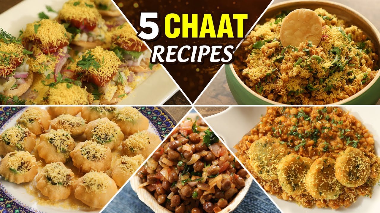 चटपटीत चाट रेसिपीस - Chaat Recipes In Marathi - BEST Evening Snacks - Street Food - Archana | Ruchkar Mejwani