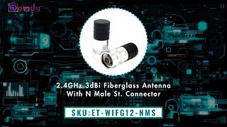2.4GHz 3dBi Fiberglass Antenna | Compact Wireless Solution #2_4ghz #3dbiantenna #rftechnology #wifi