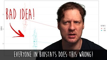 The most common mistake in biostatistics