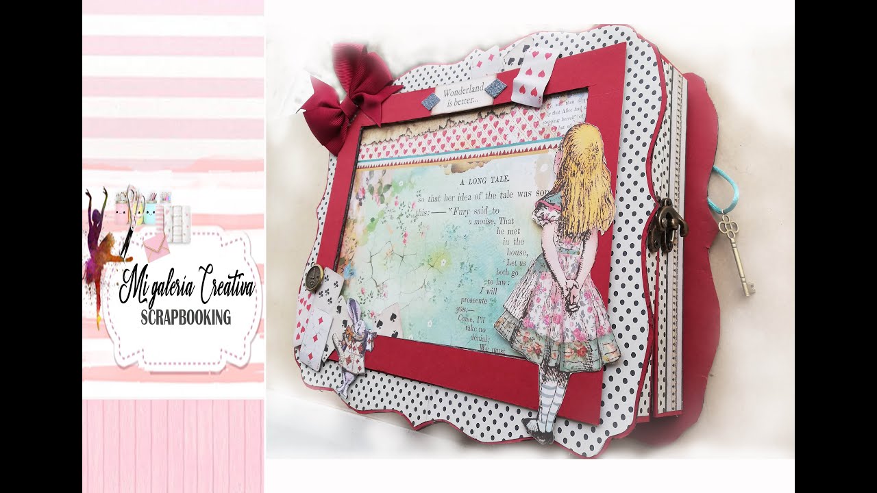 ALBUM POP UP SCRAP (Alicia en el país de las maravillas)