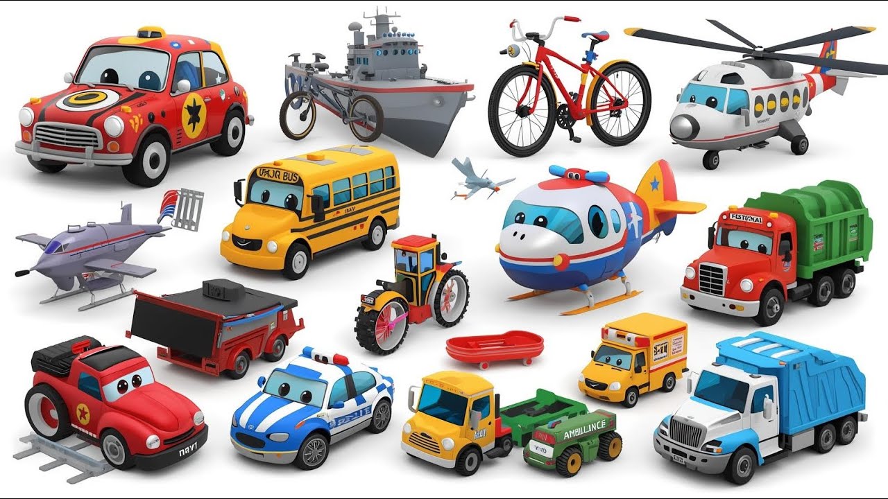 Cool Vehicle ABC Song – Alphabet Learning with Fast and Fun