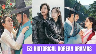 52 HISTORICAL KOREAN DRAMAS | 2010-2021 | King | Queen | Crown Prince | Crown Princess | Updates 👇 |