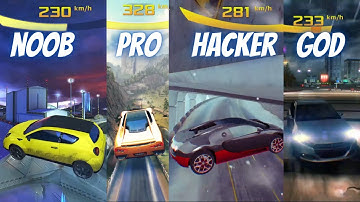 Noob vs Pro vs Hacker vs God