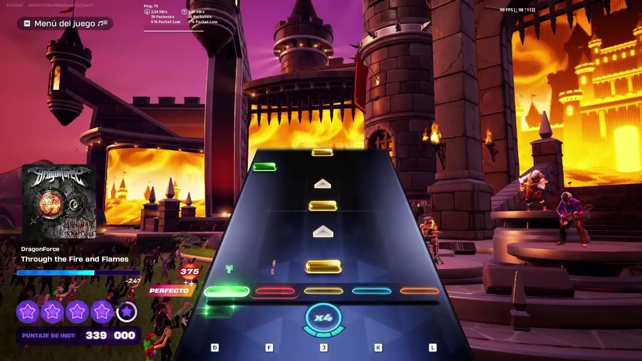 Through the Fire and Flames (DragonForce) [99%] [Fortnite Festival]