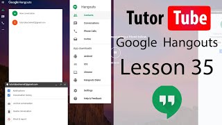 Google Hangouts Tutorial - Lesson 35 - Chatting and Calling through Browser Extension screenshot 2