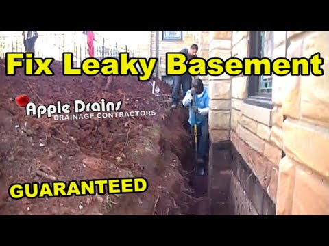 STOP LEAKY BASEMENT - How To Exterior Foundation Waterproofing