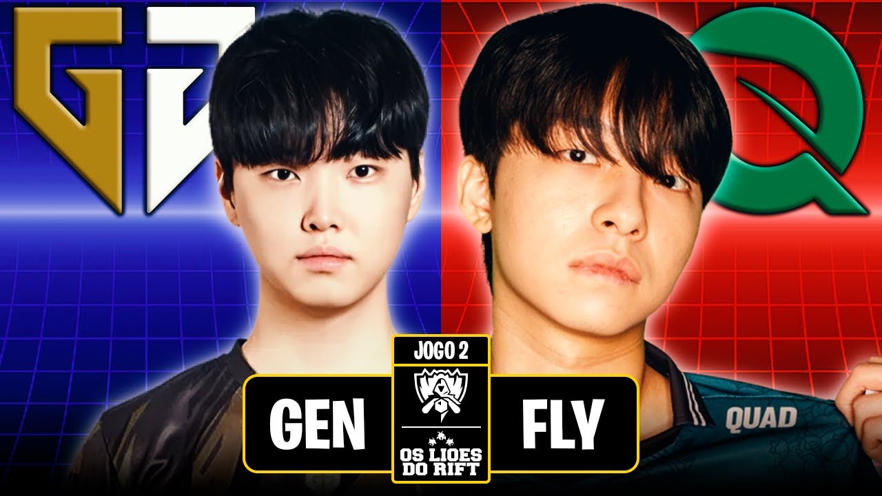 GENG x FLY QUEST - JOGO 2 | WORLDS 2024: QUARTAS DE FINAL | OS LIÕES DO ...