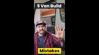 5 Biggest Van Conversion Mistakes (so far) 🤦‍♂️  #shorts