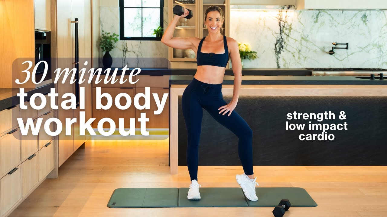 30 Minute Full Body Strength & Low Impact Cardio Workout - YouTube