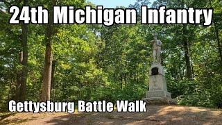 The 24th Michigan Infantry - Gettysburg Battle Walk with Ranger Brady Campbell