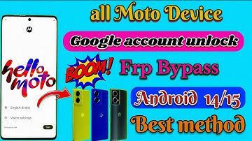 🚀 FRP Bypass Motorola | Android 14/15 | Moto FRP Bypass 2026 – New Method (No PC) 