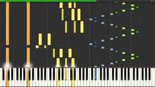 DragonForce - Through the Fire and Flames (Piano Duet) [Piano Tutorial Synthesia] (Rousseau)