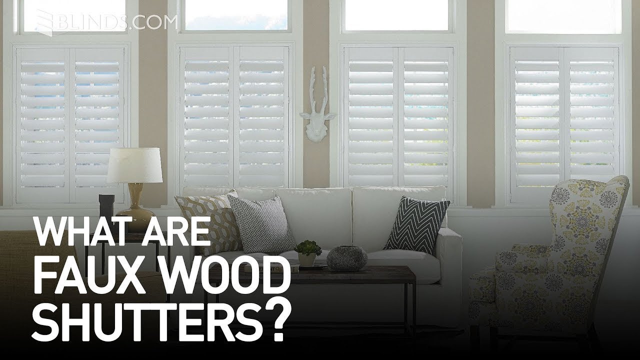 Custom Faux Wood Shutters Window Treatment Ideas