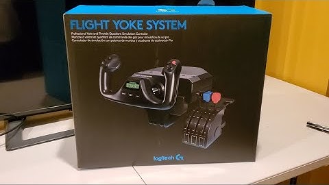 Unboxing and Setting Up the Logitech Flight Yoke System!