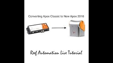 Converting Apex Classic To Apex 2016 LIVE!