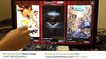 NXP iMX 6QuadPlus and Storyboard | Crank Software Sample GUI Demo
