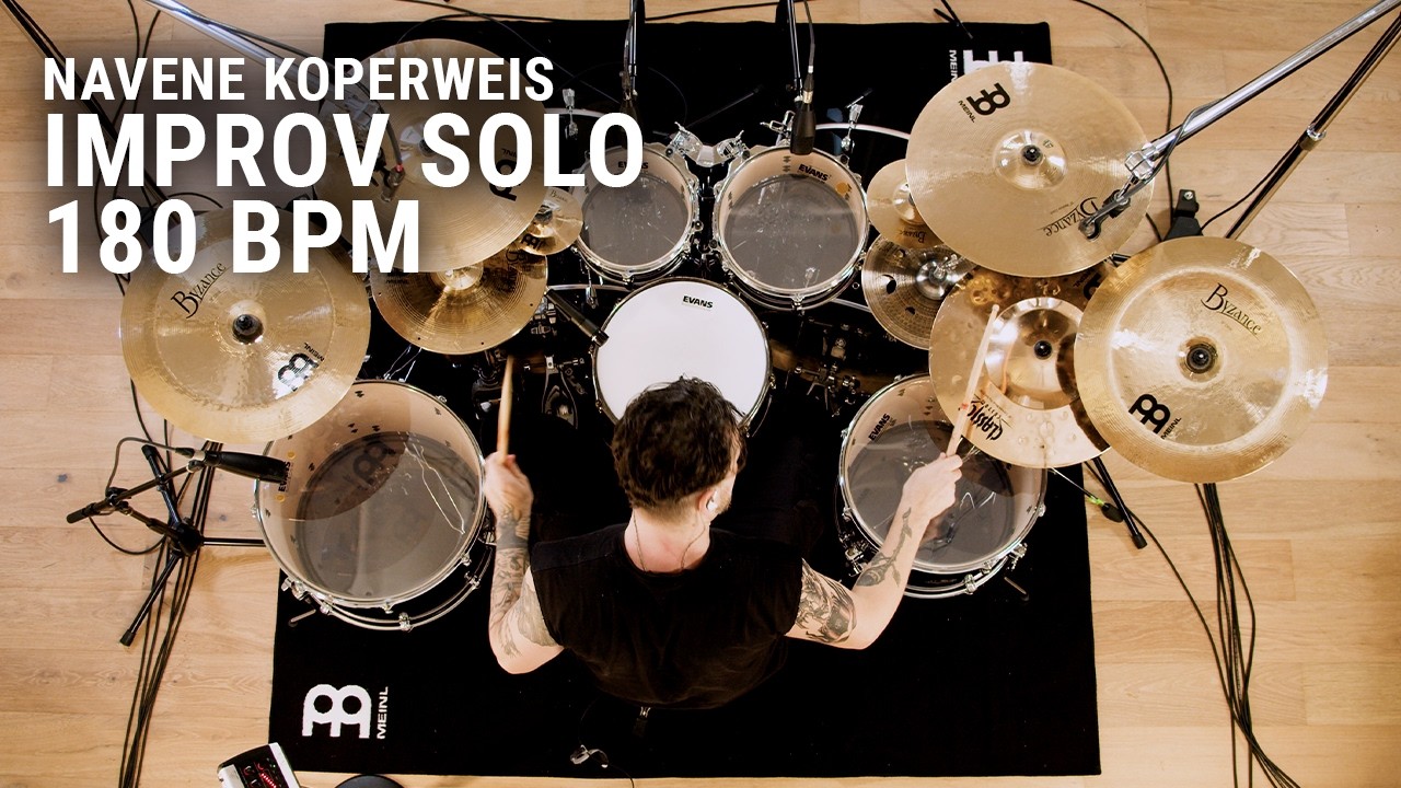 Meinl Cymbals - Navene Koperweis - Improv Solo 180 BPM