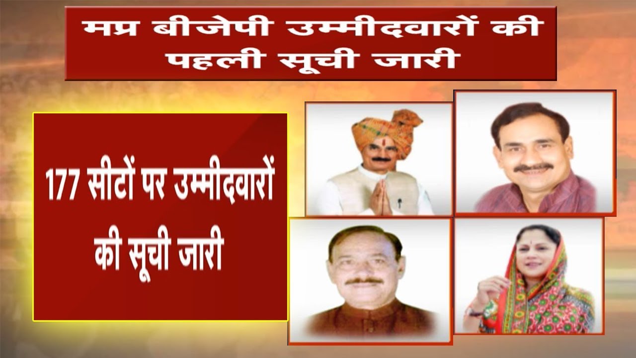 MP BJP List: बीजेपी की पहली सूची जारी