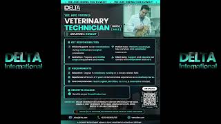 Kuwait Overseas Job Alert! 🚨 Vet Technician (Nurse) Vacancies Open