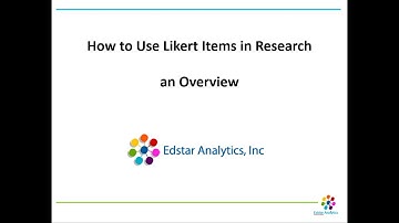An Overview of Likert Items:  How to Analyze and Interpret Results