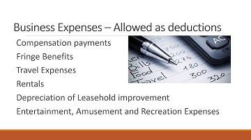 INCOME TAXATION: DEDUCTIONS PART 1