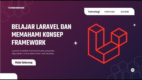 Tutorial/Penjelasan Laravel | | Memahami Konsep MVC