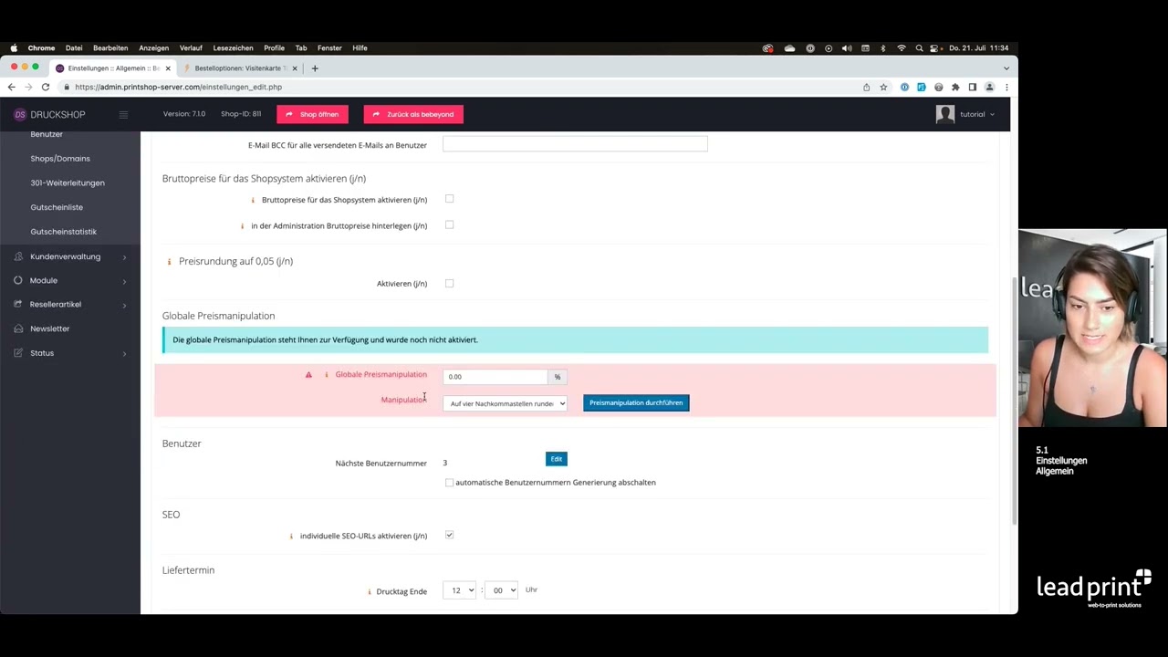 Lead-Print DRUCKSHOP Tutorial 2.1.0: Warengruppen anlegen