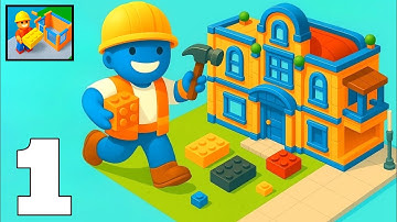 Toy City: Block Building 3D - Gameplay Walkthrough Part 1 - Stack Build And Rule (Android, iOS)