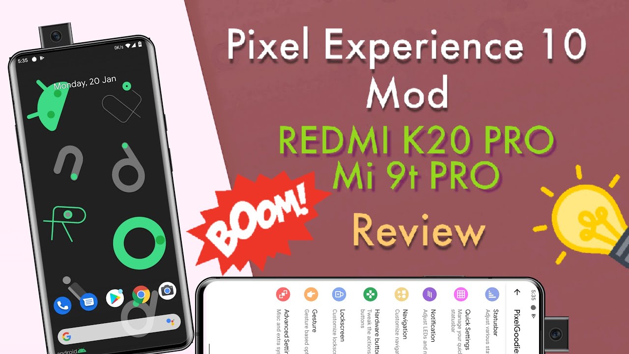 Download Pixel Experience 10 MOD for Redmi K20 Pro/Mi 9t Pro Review ...