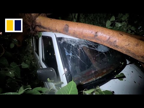 Typhoon Haikui barrels through Taiwan, wreaking havoc on the island