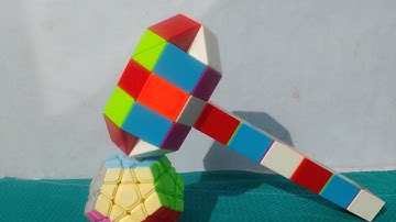 72 piece snake cube step by step : how to make hammer pattern on snake cube
