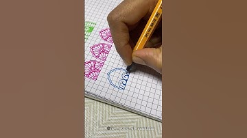 Mandala Pattern (12/50) | Visit my channel for a complete tutorial on 50 unique mandala patterns ♥️