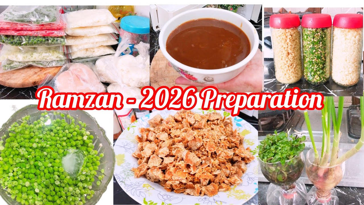  😊:"Ramadan Prep Hacks! 🕒 | Things I Prepped & Froze for Easy Iftar & Sehar